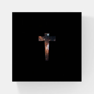 Cosmic Cross Paperweight