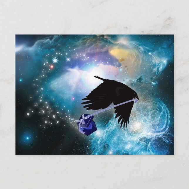 COSMIC CROW POSTCARD (Front)