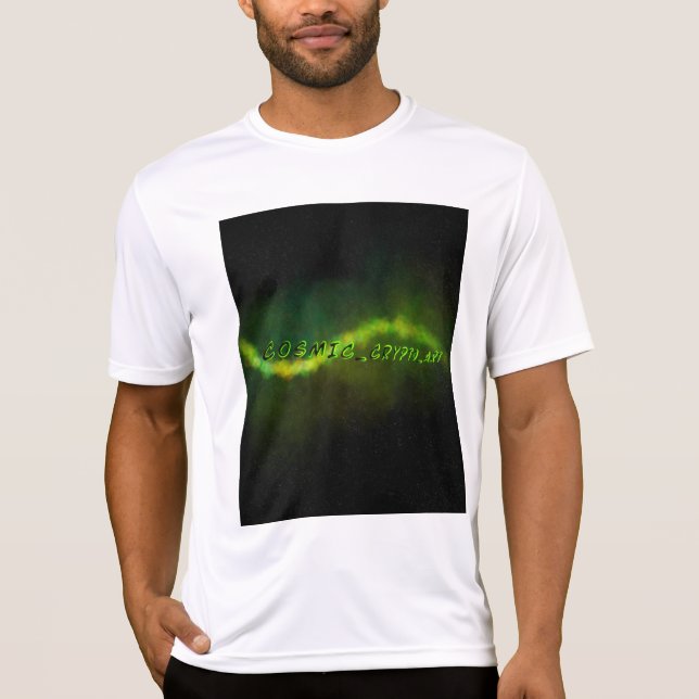 Cosmic Crypto Art Logo Unisex Apparel  T-Shirt (Front)