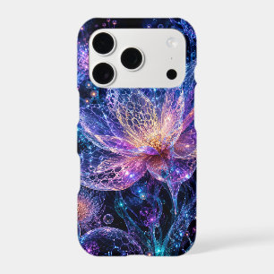 Cosmic Crystal Flowers – Enchanted Bioluminescent iPhone 17 Pro Case