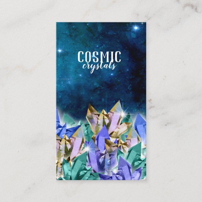 Cosmic Crystals Business Card (Front)