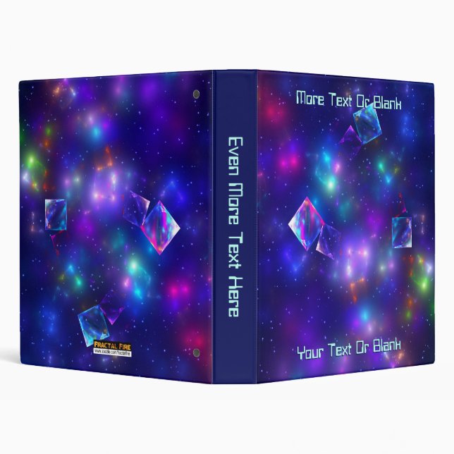 Cosmic Cubes 3 Ring Binder (Background)