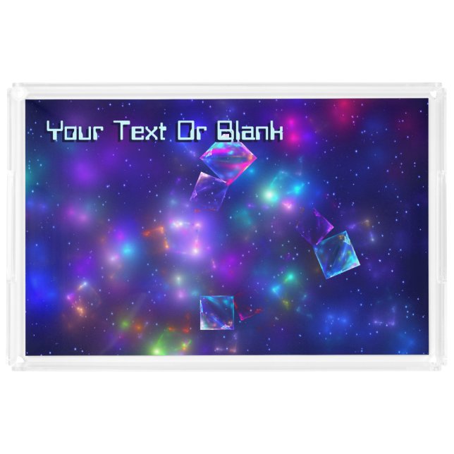 Cosmic Cubes Acrylic Tray (Front)