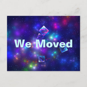 Cosmic Cubes Announcement Postcard