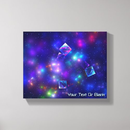 Cosmic Cubes Canvas Print