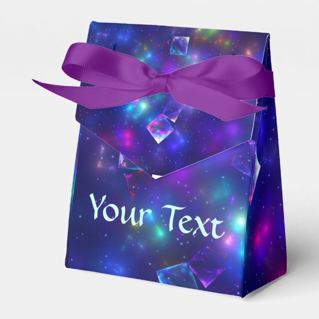 Cosmic Cubes Favor Boxes (Front Side)