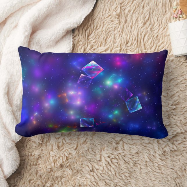 Cosmic Cubes Lumbar Pillow (Blanket)