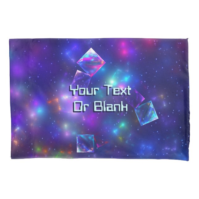Cosmic Cubes Pillow Case (Front)