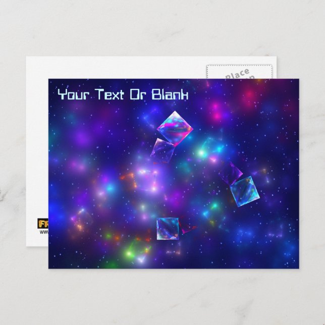 Cosmic Cubes Postcard (Front/Back)