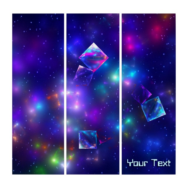 Cosmic Cubes Triptych (Front)