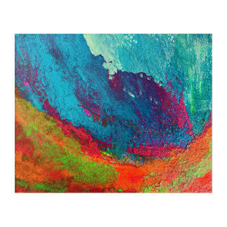 Cosmic Currents: A Clash of Fire and Water Acrylic Print