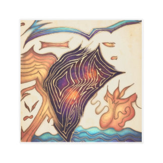 Cosmic Currents: Abstract Nebula Flow Metal Print