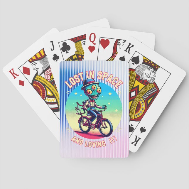 Cosmic Cyclist Poker Cards (Back)