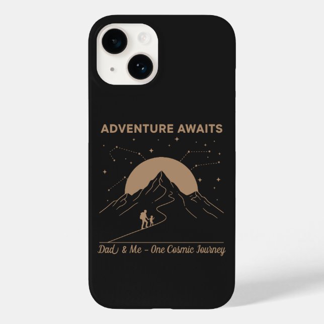 Cosmic Dad & Me Adventure Case-Mate iPhone Case (Back)