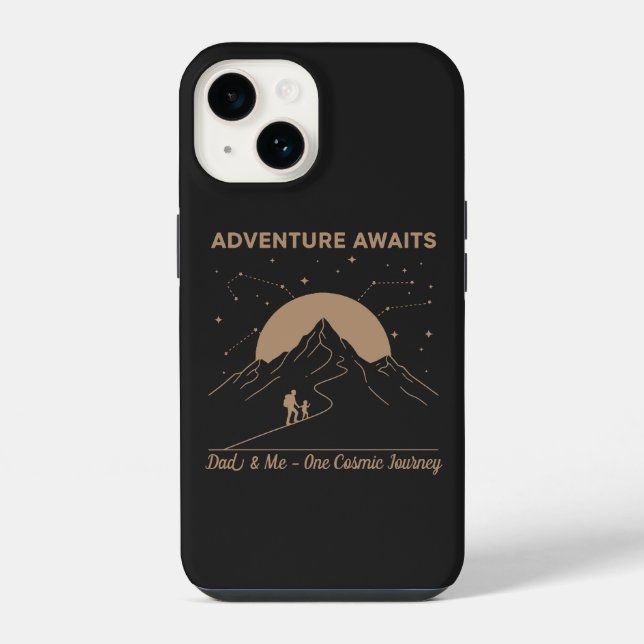 Cosmic Dad & Me Adventure Iphone Case (Back)