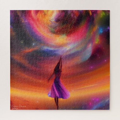 Cosmic Dancer _ AI Fantasy Digital Art Print Jigsaw Puzzle