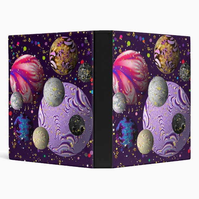 Cosmic Delight  3 Ring Binder (Background)