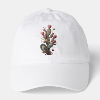 Cosmic desert cactus art hat