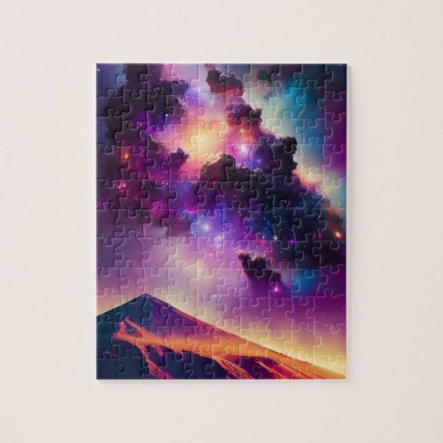 Cosmic desert under outerspace astronomy landscape jigsaw puzzle (Vertical)