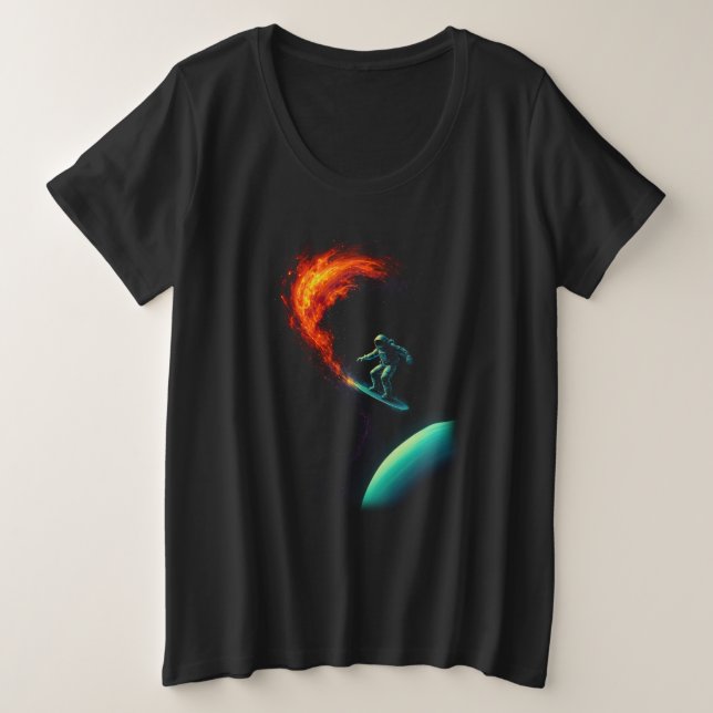 Cosmic Divergence Plus Size T-Shirt (Design Front)