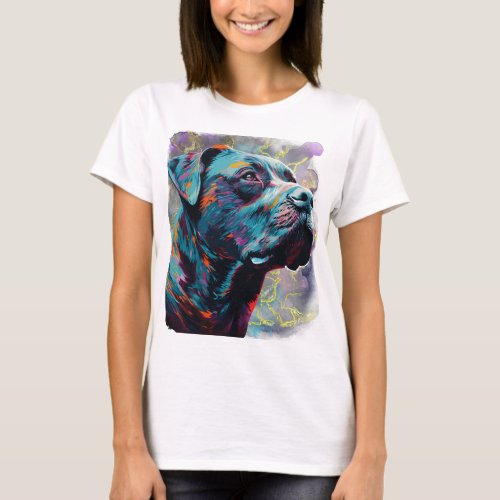 Cosmic Dog _ Abstract Expression T_Shirt