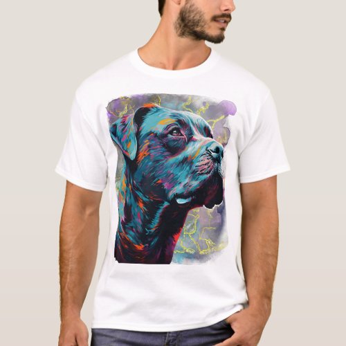 Cosmic Dog _ Abstract Expression T_Shirt