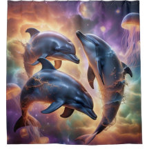 Cosmic Dolphins and Jellyfish in Space 