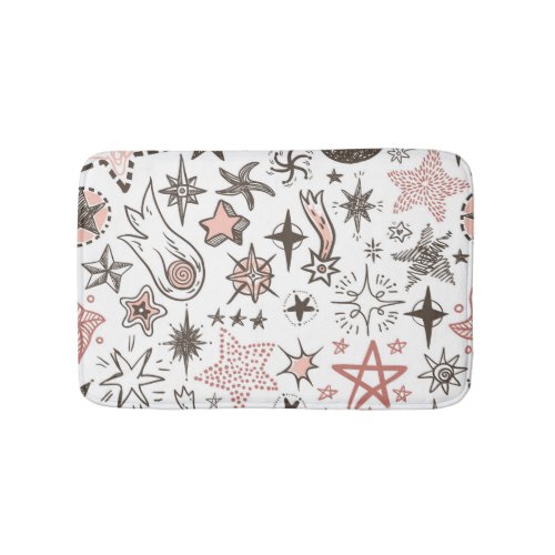 Cosmic Doodles Stars and Comets Bath Mat