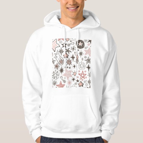 Cosmic Doodles Stars and Comets Hoodie