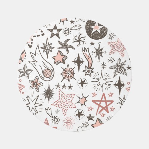 Cosmic Doodles Stars and Comets Rug