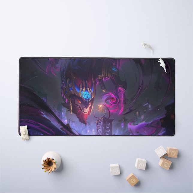 Cosmic Dragon Gaming Desk Mat | Customizable (Kids Table)