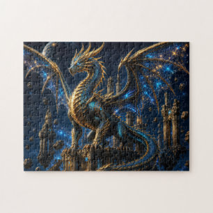 Cosmic Dragon — Guardian of the Stars Jigsaw Puzzle