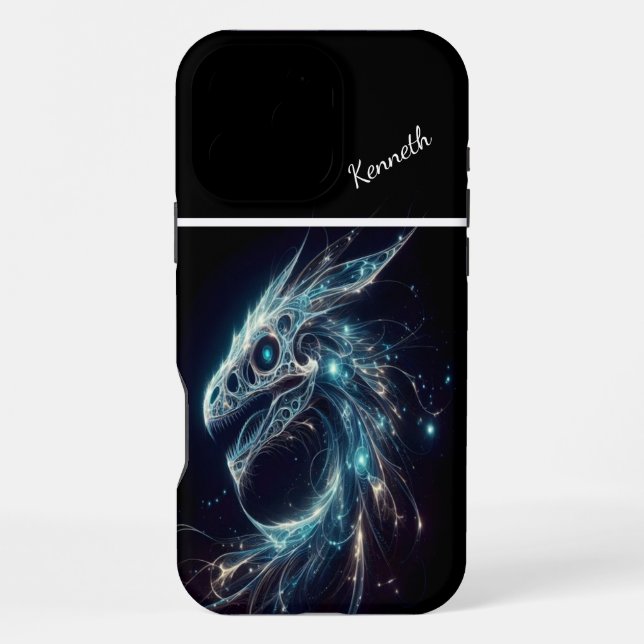 Cosmic Dragon's Gaze Iphone Case (Back)