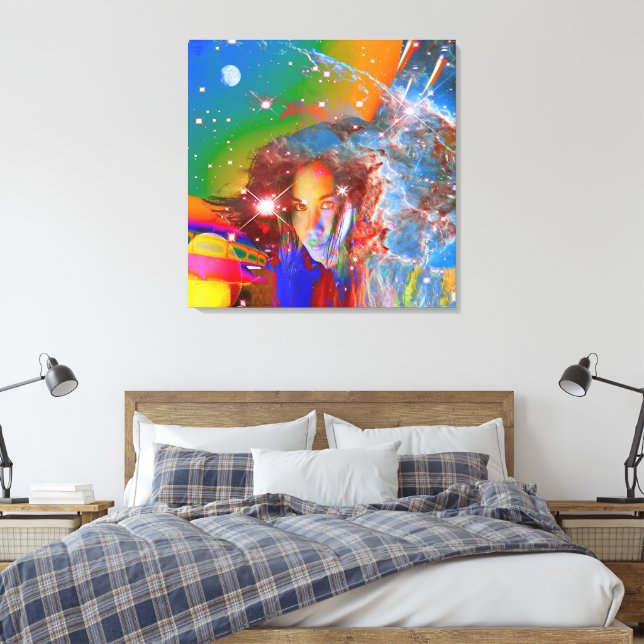 Cosmic Dream Canvas Print (Insitu(Bedroom))