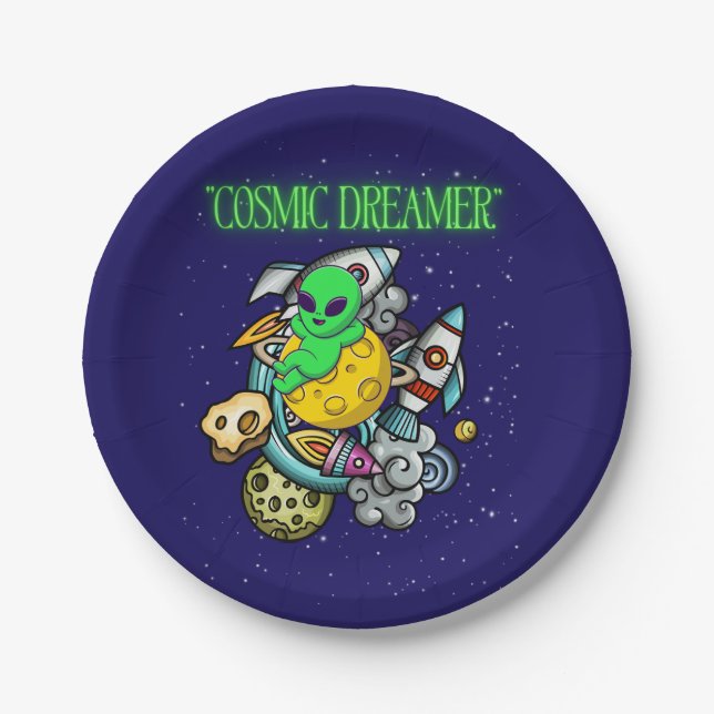 cosmic dreamer paper plates (Front)