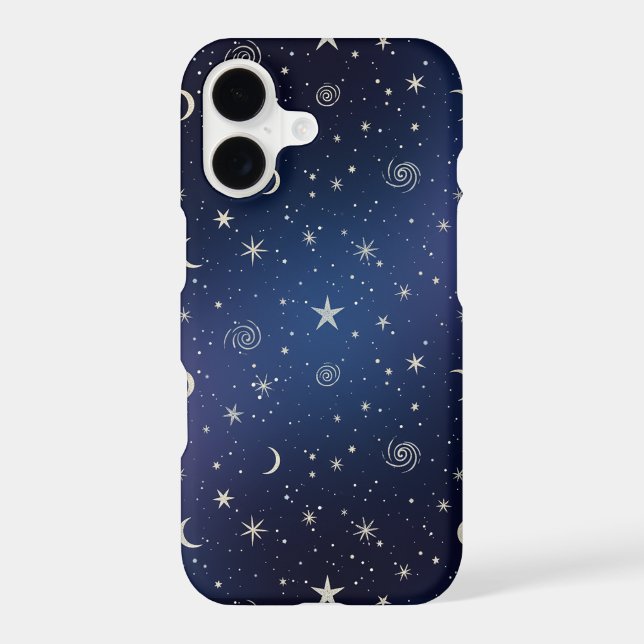 Cosmic Dreamscape Pattern iPhone Case (Back)