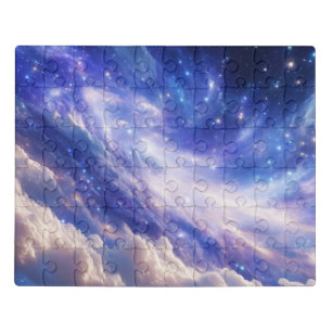 Cosmic Dreamscape: Swirling Nebula & Starry Night Jigsaw Puzzle