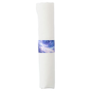 Cosmic Dreamscape: Swirling Nebula & Starry Night Napkin Bands