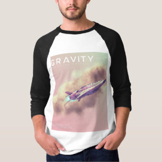 Cosmic Drift: Gravity-Inspired Spaceship T-Shirt D