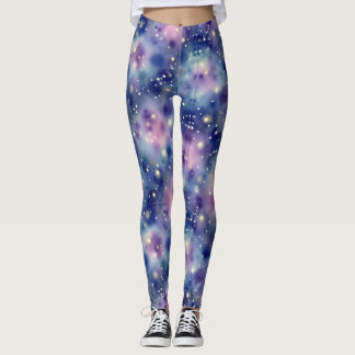 Cosmic Dust Seamless Pattern Leggings