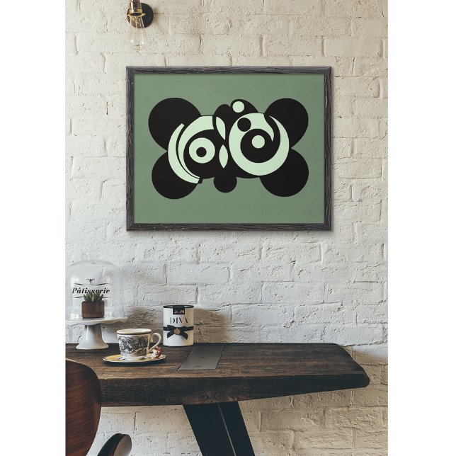 Cosmic Echoes: Abstract Circle Fusion Poster (Creator Uploaded)
