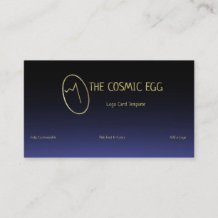 Cosmic Egg Geoglyph Logo Business Card