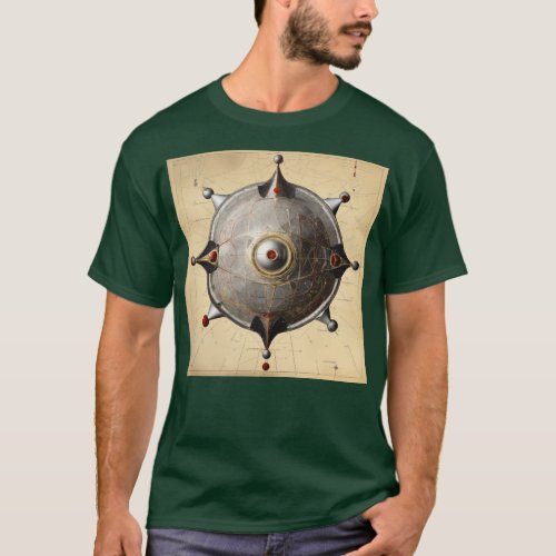 Cosmic Elegance 3D UFO Logo T_Shirt T_Shirt