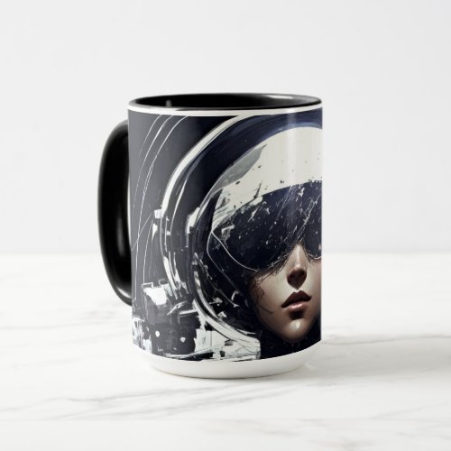 Cosmic Elixir of Inspiration Girl Astronaut  Mug
