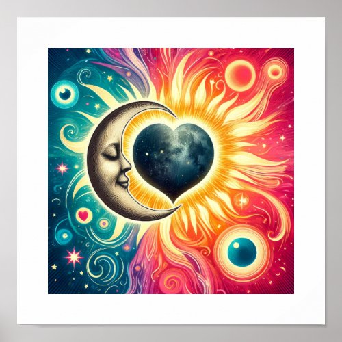 Cosmic Embrace The Heart of the Universe Poster