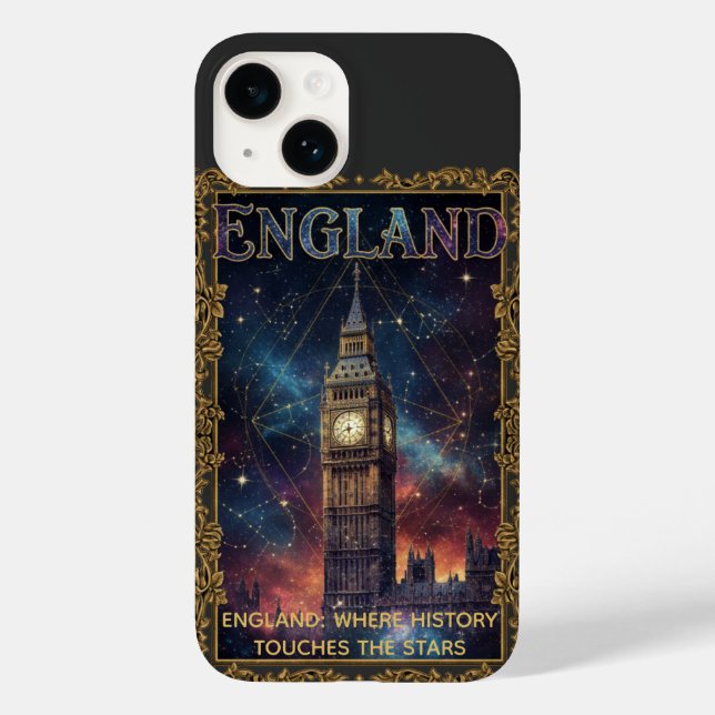 Cosmic England Big Ben Celestial Art Case-Mate iPhone Case (Back)