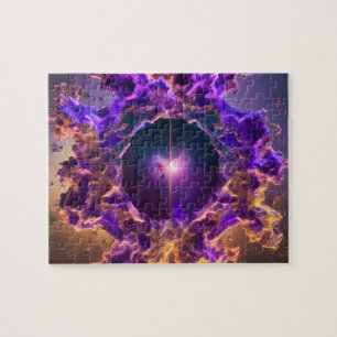 Cosmic event horizon opens to an unknown universe jigsaw puzzle