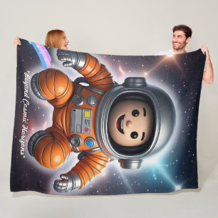 "Cosmic Expedition" Fleece Blanket