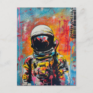 Cosmic Explorer #2 - Pop Art Astronaut  Postcard