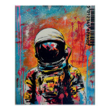 Cosmic Explorer #2 Pop Art Glossy Poster